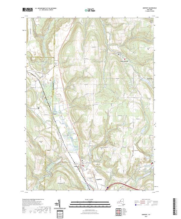 Arkport topographic map thumbnail