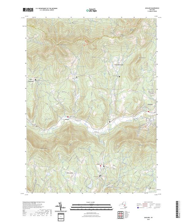 Ashland topographic map thumbnail