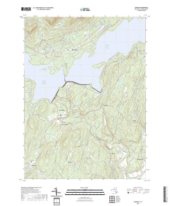 Ashokan topographic map thumbnail