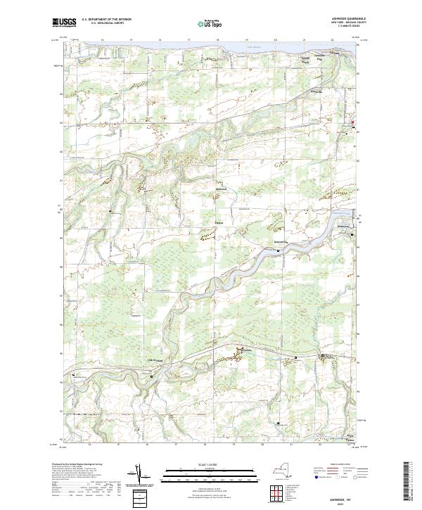 Ashwood topographic map thumbnail