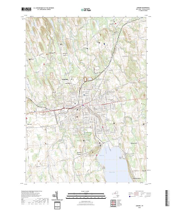 Auburn topographic map thumbnail