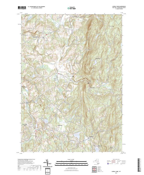 Averill Park topographic map thumbnail