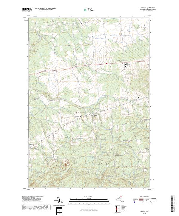 Bangor topographic map thumbnail