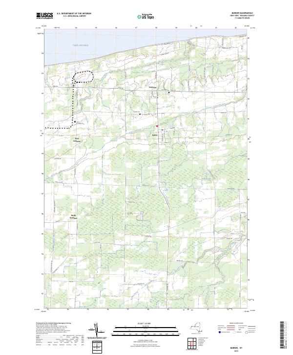 Barker topographic map thumbnail