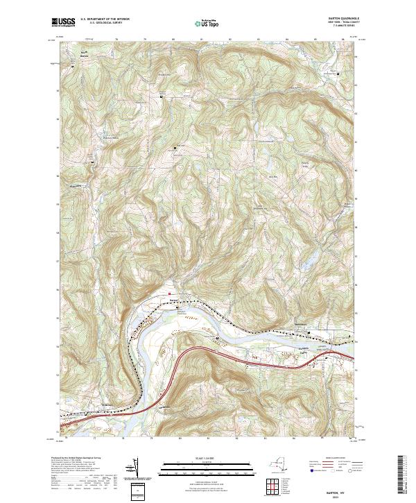 Barton topographic map thumbnail