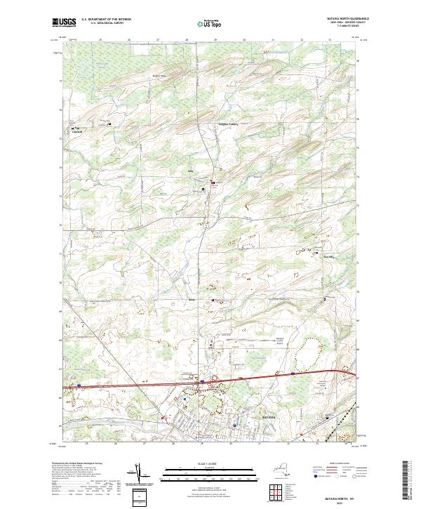 Batavia North topographic map thumbnail