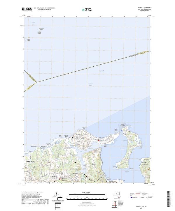 Bayville topographic map thumbnail
