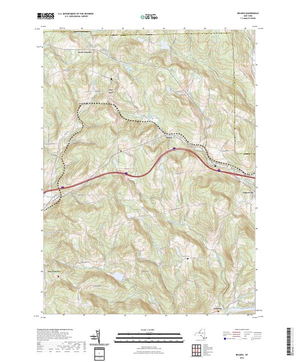 Belden topographic map thumbnail