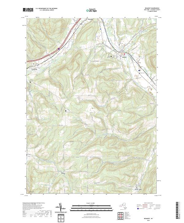 Belmont topographic map thumbnail