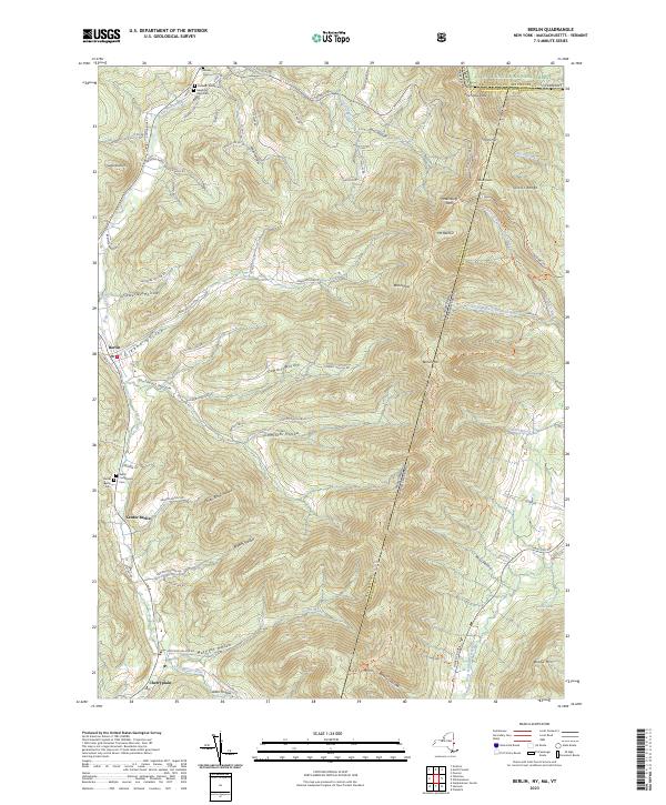 Berlin topographic map thumbnail