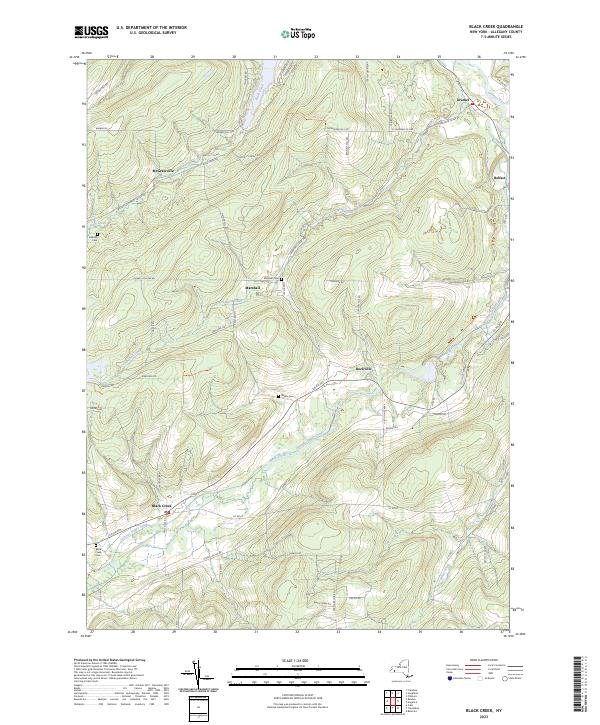 Black Creek topographic map thumbnail