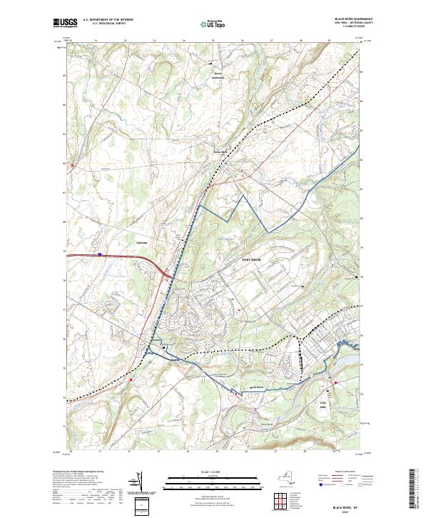 Black River topographic map thumbnail