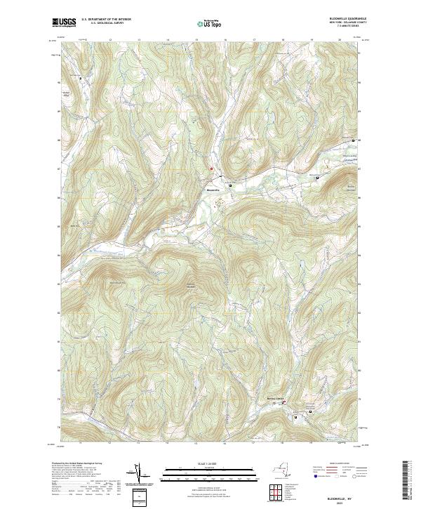 Bloomville topographic map thumbnail