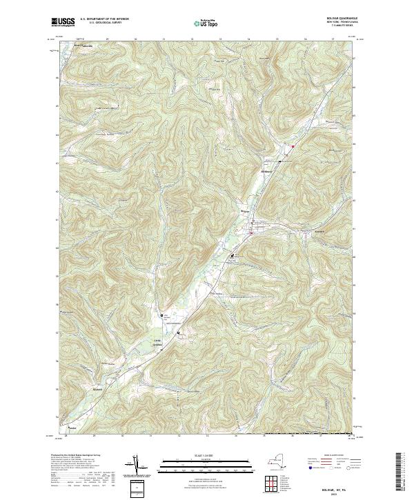 Bolivar topographic map thumbnail