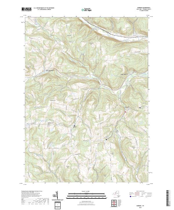 Borden topographic map thumbnail