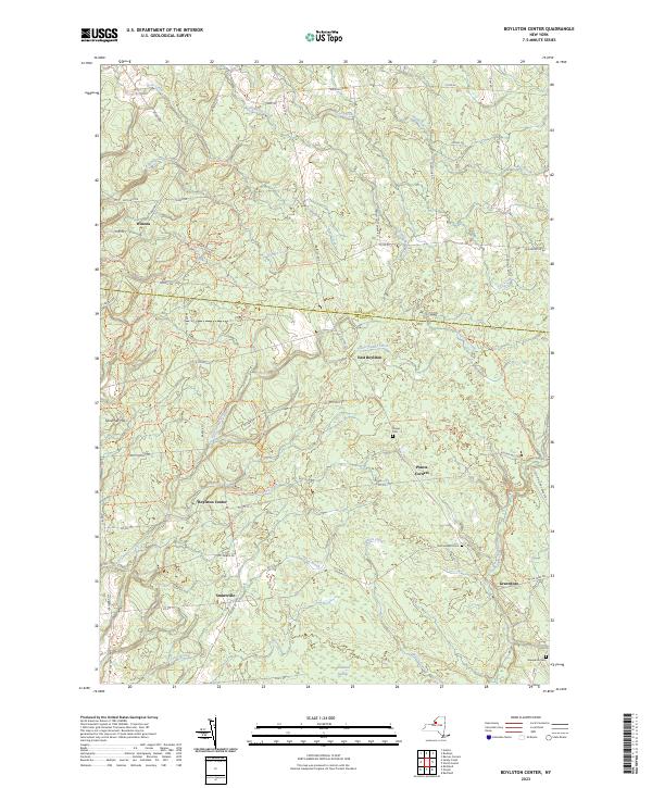 Boylston Center topographic map thumbnail