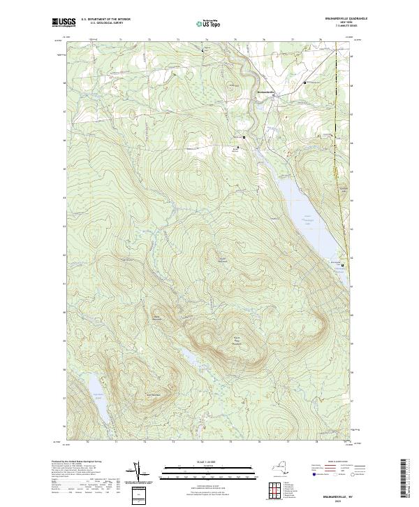 Brainardsville topographic map thumbnail