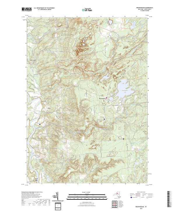 Brantingham topographic map thumbnail