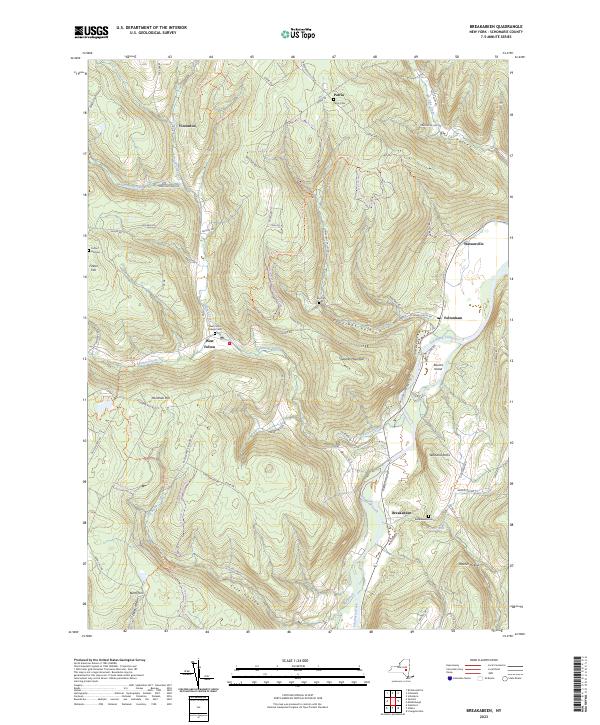 Breakabeen topographic map thumbnail