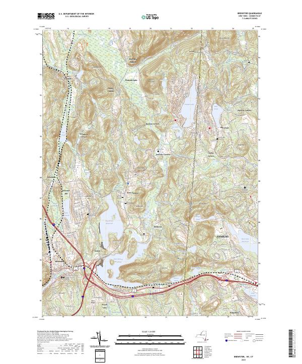 Brewster topographic map thumbnail
