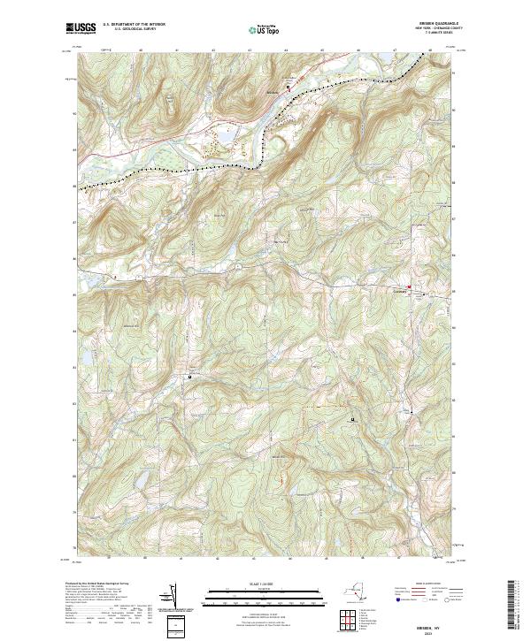 Brisben topographic map thumbnail