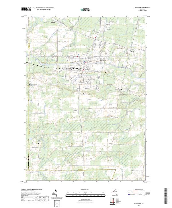 Brockport topographic map thumbnail