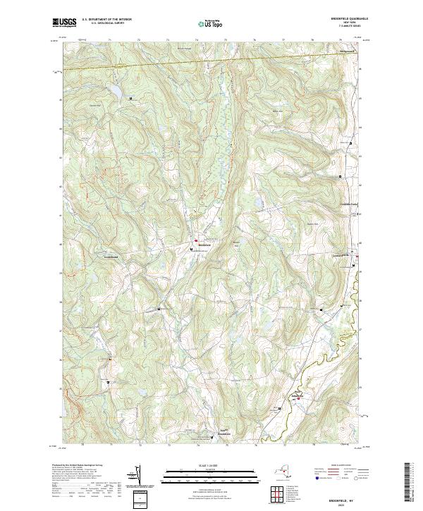 Brookfield topographic map thumbnail