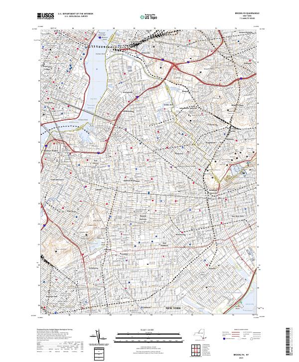 Brooklyn topographic map thumbnail