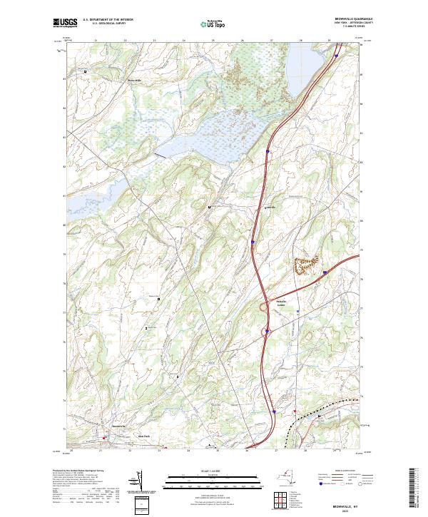 Brownville topographic map thumbnail