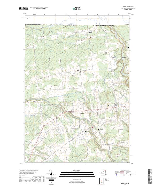Burke topographic map thumbnail