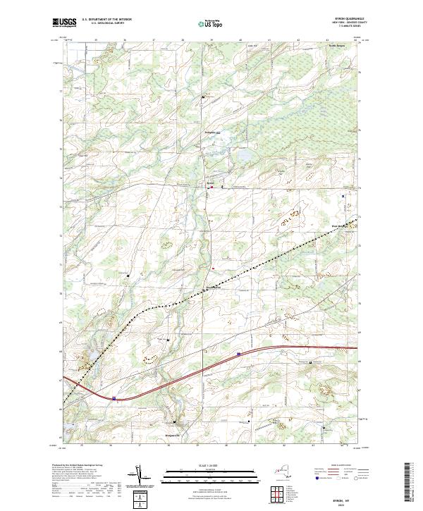 Byron topographic map thumbnail