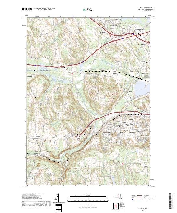 Camillus topographic map thumbnail