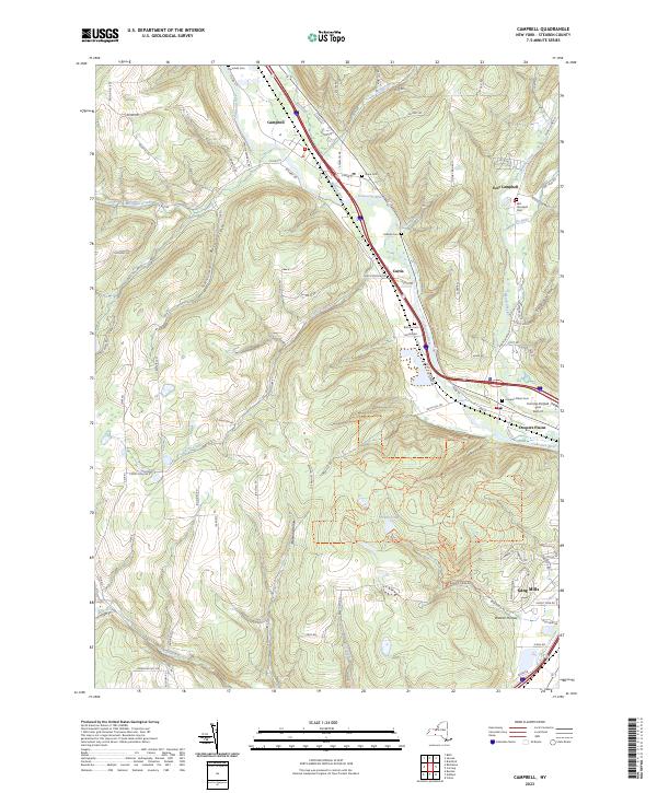 Campbell topographic map thumbnail
