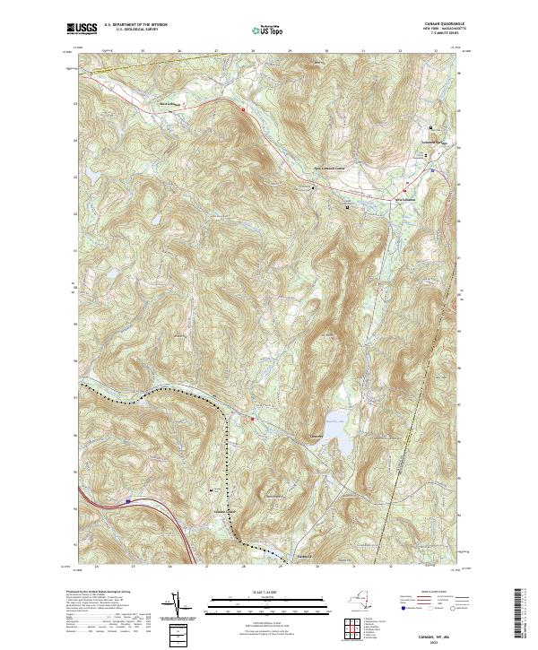 Canaan topographic map thumbnail