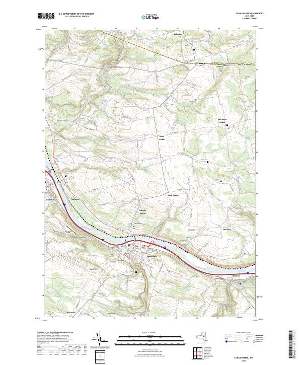 Canajoharie topographic map thumbnail