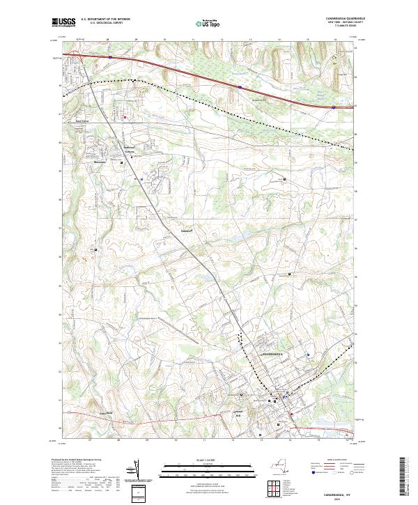 Canandaigua topographic map thumbnail