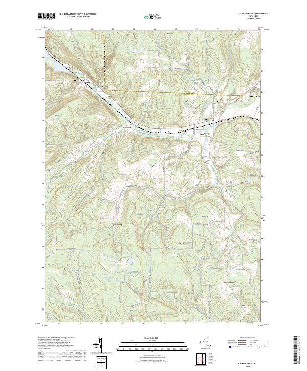 Canaseraga topographic map thumbnail