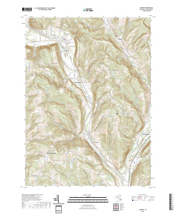 Candor topographic map thumbnail