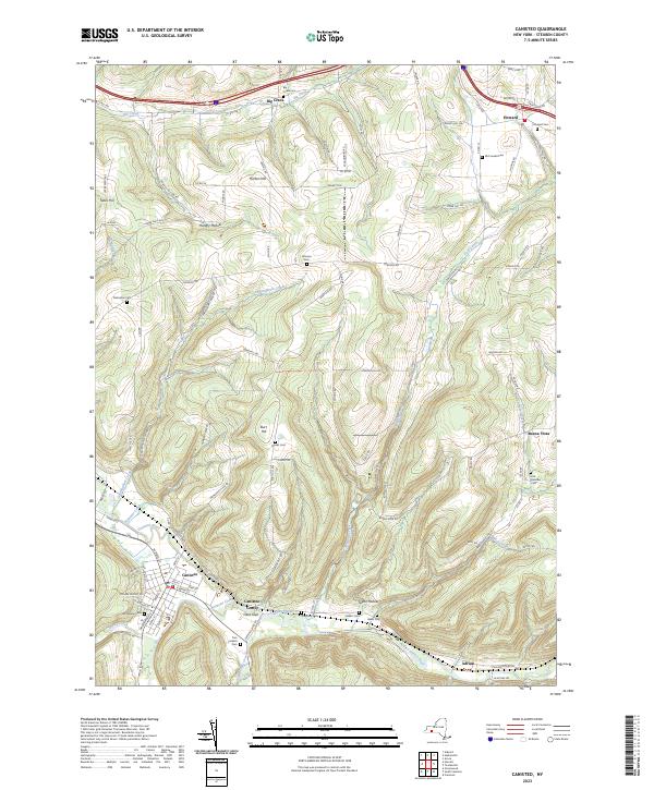 Canisteo topographic map thumbnail