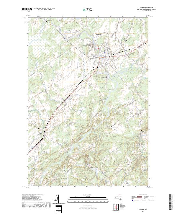 Canton topographic map thumbnail