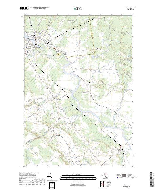 Carthage topographic map thumbnail