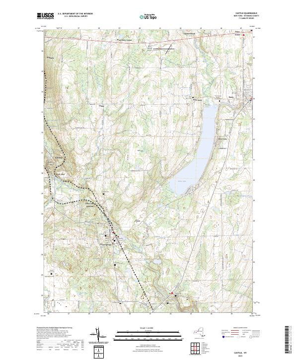 Castile topographic map thumbnail
