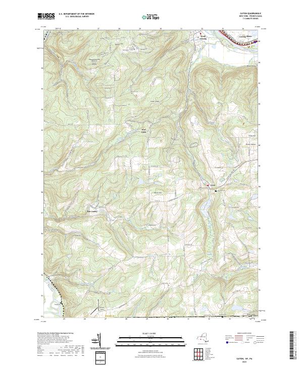 Caton topographic map thumbnail