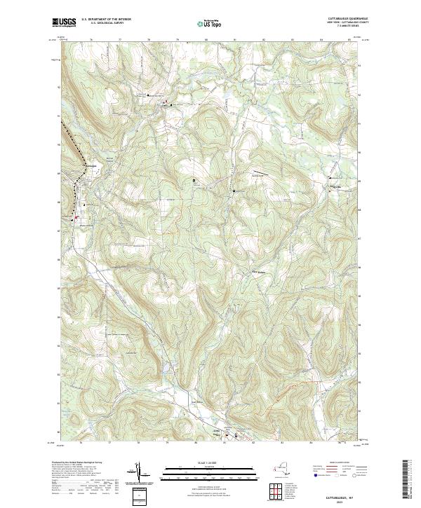 Cattaraugus topographic map thumbnail