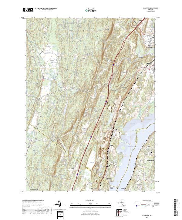 Cementon topographic map thumbnail