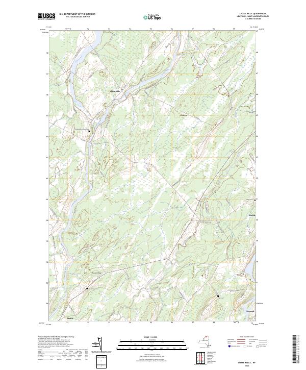 Chase Mills topographic map thumbnail