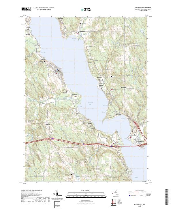 Chautauqua topographic map thumbnail