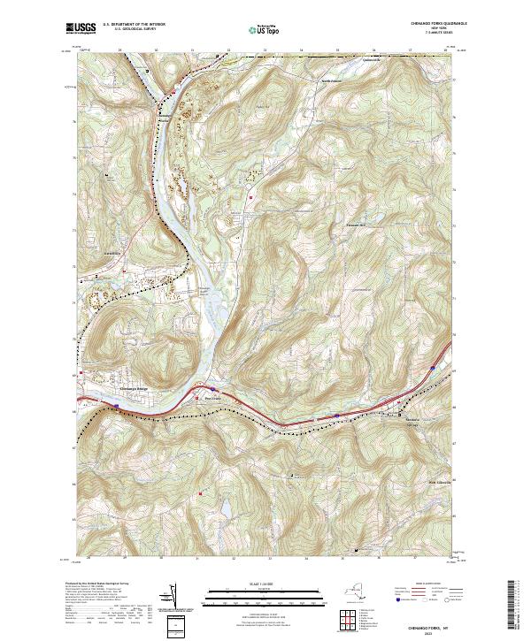 Chenango Forks topographic map thumbnail