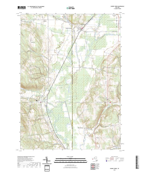 Cherry Creek topographic map thumbnail