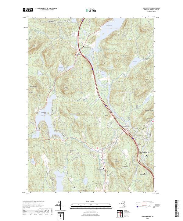 Chestertown topographic map thumbnail
